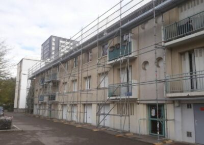 Echafaudage de protection couvreur / Echirolles (38)