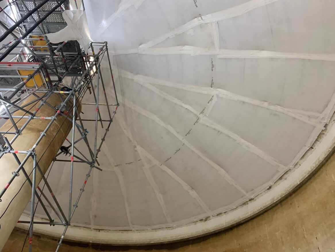 Confinement sous plafond château d’eau / VITRY LE FRANCOIS (51)