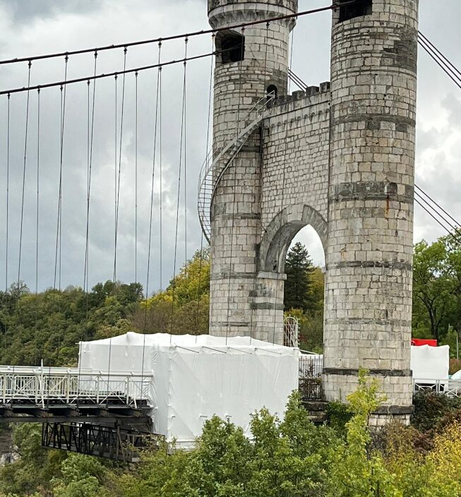 Confinement sur ouvrage d’art / PONT DE LA CAILLE – CRUSEILLES (74)